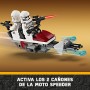 LEGO Star Wars Pack de Combate: Soldado Clon y Droide de Combate, Juguete Infantil, Moto Speeder de Juguete, Figura Tri-Droide y
