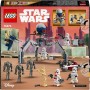 LEGO Star Wars Pack de Combate: Soldado Clon y Droide de Combate, Juguete Infantil, Moto Speeder de Juguete, Figura Tri-Droide y