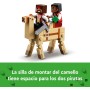 LEGO Minecraft El Viaje en el Barco Pirata de Juguete con Figuras de Animales Pez, Calamar, Camello y Minifigura de Piratas para
