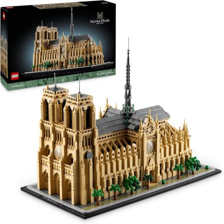 Lego Architecture Notre Dame de París Maquetas para Construir para Adultos, Regalo para el Día de la Madre, Set de Arquitectura