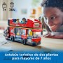 LEGO City Autobús Turístico Rojo de Dos Plantas de Juguete con 5 Minifiguras inc. un Bebé para el Juego de Rol, Regalo de