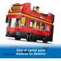 LEGO City Autobús Turístico Rojo de Dos Plantas de Juguete con 5 Minifiguras inc. un Bebé para el Juego de Rol, Regalo de