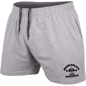 Muscle Alive Hombres Culturismo Gimnasio Rutina de Ejercicio Pantalones Cortos Terry Algodón