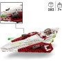 Lego Star Wars Caza Estelar Jedi de OBI-WAN Kenobi, Nave de Juguete de Construcción, Regalo para Niños y Niñas de 7 Años o Más,