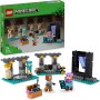 LEGO Minecraft La Armería, Juguete de Construcción de Aventuras y Forja de Armas con Personajes del Videojuego, Minifigura de