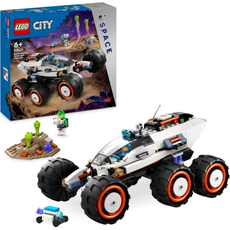 LEGO City Róver Explorador Espacial y Vida Extraterrestre, Vehículo del Espacio de Juguete, Regalo de Cumpleaños para Niños y