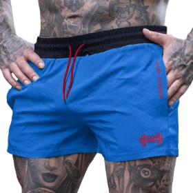 Muscle Alive Hombres Deportes Running 1" Élite División Corriendo Pantalones Cortos con Lado Malla Panel Rápido Seco Shorts