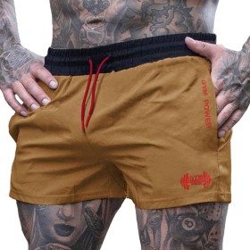 Muscle Alive Hombres Deportes Running 1" Élite División Corriendo Pantalones Cortos con Lado Malla Panel Rápido Seco Shorts