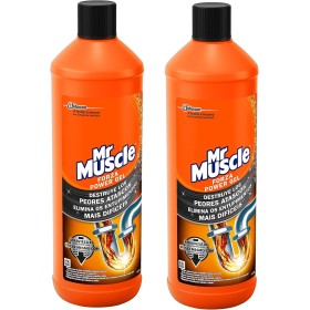 Mr Muscle - Forza Desatascador Gel Power. Gel limpia tuberías. Desatascador líquido potente desagües, Pack 1+1, 2 Unidades de 1L