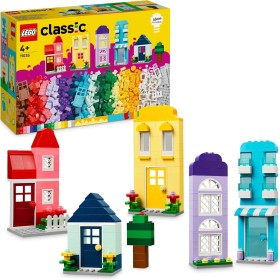 LEGO Classic Casas Creativas, Juguete de Construcción de Casa con Ladrillos, Regalo para Niños y Niñas de 4 Años o Más,