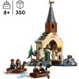 LEGO Harry Potter Cobertizo del Castillo de Hogwarts de Juguete de Fantasía para Construir con 2 Botes y 5 Minifiguras de