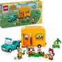 LEGO Animal Crossing Caravana de Gandulio y Tienda de Jardinería Kit de Construcción, Furgoneta de Juguete, Flores y Figuras de