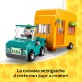 LEGO Animal Crossing Caravana de Gandulio y Tienda de Jardinería Kit de Construcción, Furgoneta de Juguete, Flores y Figuras de
