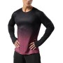 Hombre Camisetas de Running Ropa Corriendo de Manga Larga Secado rápido Reflectante