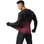 Hombre Camisetas de Running Ropa Corriendo de Manga Larga Secado rápido Reflectante