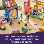 LEGO 42614 Friends Tienda de Ropa Vintage, Modelo con Minimu�ecas Olly, Liann y Jordin y una Figura de Gato