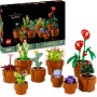 LEGO Botanical Plantas Diminutas con 9 Flores Artificiales para Construir en Maceta de Terracota, Regalo para el Día de la