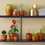 LEGO Botanical Plantas Diminutas con 9 Flores Artificiales para Construir en Maceta de Terracota, Regalo para el Día de la