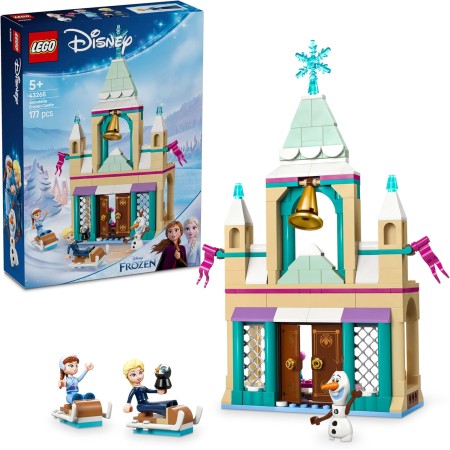 LEGO | Disney Frozen Castillo Helado de Arendelle Maqueta de Palacio de Juguete para Niñas de 5 Años o Más, Mini Muñecas de
