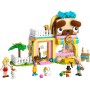 LEGO Friends Tienda de Accesorios para Mascotas con Animales de Juguete (Gato, Perro, Conejo) y 3 Mini Muñecos Nova, Leo y