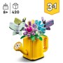 LEGO Creator 3 en 1 Flores en Regadera, Convertible en Bota de Agua o 2 Pájaros de Juguete Posados en una Percha, Juego Creativo