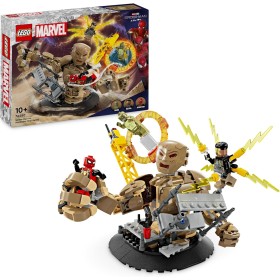 LEGO Marvel Spider-Man vs. Sandman: Batalla Final, Juguete de Construcción y de rol con Las Minifiguras de Superhéroes, Regalo