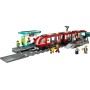 LEGO City Tranvía y Estación del Centro, Regalo para Niños y Niñas de 7 Años o Más Fans de los Trenes de Juguete, 6 Minifiguras