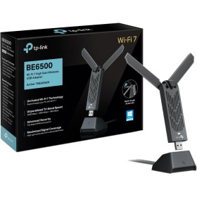 TP-Link Archer TBE400UH - Adaptador USB WiFi 7 BE6500Mbps, Tri-Banda (6GHz/5GHz/2.4GHz), MLO, MU-MIMO, OFDMA, USB 3.0, Seguridad