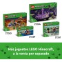 LEGO Minecraft El Jardín de Cerezos en Flor con Animales de Juguete, Figura de Sunny, Sniffer, Zombi y Abejas, Regalo Basado en