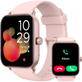 TOOBUR Reloj Inteligente Mujer con Alexa, 1.8" smartwatch Deportivo con 100 Deportes, Recibir y Contestar Llamadas, Podómetro y