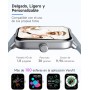 TOOBUR Reloj Inteligente Mujer con Alexa, 1.8" smartwatch Deportivo con 100 Deportes, Recibir y Contestar Llamadas, Podómetro y