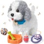 OR OR TU Perro Juguete Que Anda y Ladra y Lame, Peluche Perritos de Juguete Que Andan con Correa, Perro Robot Interactivos Perro