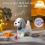 OR OR TU Perro Juguete Que Anda y Ladra y Lame, Peluche Perritos de Juguete Que Andan con Correa, Perro Robot Interactivos Perro