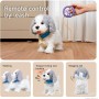 OR OR TU Perro Juguete Que Anda y Ladra y Lame, Peluche Perritos de Juguete Que Andan con Correa, Perro Robot Interactivos Perro