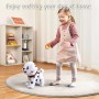 OR OR TU Perro Juguete Que Anda y Ladra, Peluche Perritos de Juguete Que Andan con Correa, Realista Perro Robot Interactivos