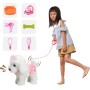 OR OR TU Control Remoto Felpa Electrónica Interactivos Juguete Perro Mascota para Niñas Caminando y Ladrando,Agitar Cola
