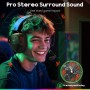 WESEARY WG4 Cascos Gaming Inalambricos, Auriculares Gaming de 2.4G para PS5, PS4, PC, Switch, Mobile, Sonido Estéreo Auriculares