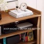 Router Rack Caja WiFi Material de Bambú Engrosado Diseño Hueco Estantes Ajustables Almacenamiento de Gran Capacidad Caja Router