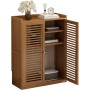 Router Rack Caja WiFi Material de Bambú Engrosado Diseño Hueco Estantes Ajustables Almacenamiento de Gran Capacidad Caja Router