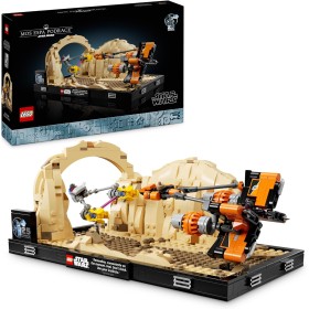 LEGO Star Wars: La Amenaza Fantasma Diorama: Carrera de Vainas de Mos ESPA Maqueta de Construcción para Adultos, Vaina de