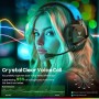 WESEARY WG4 Cascos Gaming Inalambricos, Auriculares Gaming de 2.4G para PS5, PS4, PC, Switch, Mobile, Sonido Estéreo Auriculares