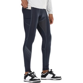 Muscle Alive Hombres Gimnasio Culturismo Compresión Leggins Medias Rutina de Ejercicio Aptitud Pantalones Capa Base Fresco y