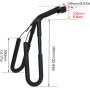 Soporte para bicicletas de diseño elegante para sujetar de forma segura tus tablas cortas mientras conduces a la playa (negro)