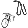 Soporte para bicicletas de diseño elegante para sujetar de forma segura tus tablas cortas mientras conduces a la playa (negro)