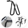 Soporte para bicicletas de diseño elegante para sujetar de forma segura tus tablas cortas mientras conduces a la playa (negro)