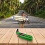 Soporte para bicicletas de diseño elegante para sujetar de forma segura tus tablas cortas mientras conduces a la playa (verde)