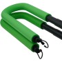 Soporte para bicicletas de diseño elegante para sujetar de forma segura tus tablas cortas mientras conduces a la playa (verde)