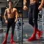 Muscle Alive Hombres Gimnasio Culturismo Compresión Leggins Medias Rutina de Ejercicio Aptitud Pantalones Capa Base Fresco y
