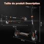 Hitway-patinete eléctrico para adultos, scooter Eléctrico de 10 pulgad