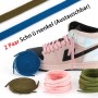 GOODSALEOK 2 Pairs of Flat Laces of 8 mm Sport for Adult Sports Shoes, Wear Resistant Present